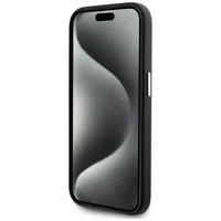 Karl Lagerfeld FW Metal Plate Magnētiskais iPhone 15 Pro Max viedtālruņa apvalks - melns