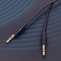 Maxlife kabelis ar 3,5 mm audio ligzdu – 3,5 mm ligzda 1 m melns