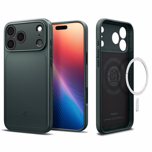 Spigen Thin Fit Magnētiskais viedtālruņa apvalks iPhone 17 Pro - Zaļš