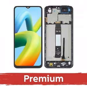 LCD дисплей для Xiaomi Redmi A1 (A1+) / Redmi A2 (A2+) чёрный с рамкой OEM