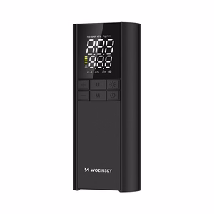 Wozinsky WPEP-8000 compressor, electric pump, 8000mAh power bank, flashlight - black