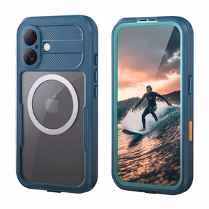 Crong Seal Cover IP68 ūdensizturīgs vāciņš ierīcei iPhone 17, jūras zils