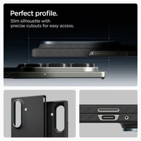 Spigen AirSkin Aramid viedtālruņa apvalks Samsung Galaxy Z Fold 7 - melns