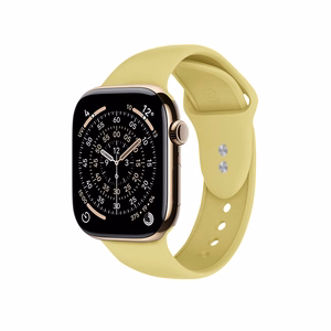 Crong Liquid siksniņa Apple Watch 38 / 40 / 41 / 42 mm, salmu dzeltens