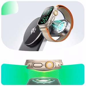Bezvadu lādētājs Joyroom JR-W17 3in1 melns 15W Qi2 (iPhone / Apple Watch / Airpods)