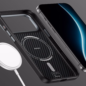 Benks Magnetic Armor Pro 600D kevlara vāciņš ar metāla rāmi (C.K.FL.AP.BK.BA72) iPhone 18 Pro / 17 Pro, melns