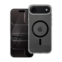 Drop Glue krāsains magnētiskais viedtālruņa apvalks, saderīgs ar MagSafe, paredzēts IPHONE 17 Air, melns