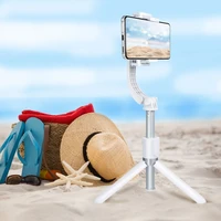 Selfie statīvs (m) ar bezvadu tālvadības tripodu ar stabilizatoru GIMBAL SSTR-L08 - balts