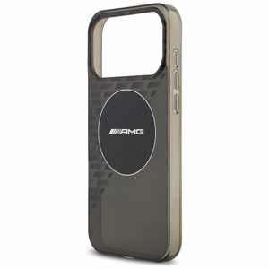 AMG двухслойный прозрачный дымчатый MagSafe чехол для iPhone 17 Pro Max - черный