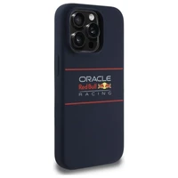 RED BULL viedtālruņa apvalks IPHONE 14 Pro saderīgs ar MagSafe RBHMP14L24SIHSRV (Silikona horizontāls centrālais logotips) tumši zila