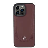 Mercedes MEHCP15LARMRE iPhone 15 Pro 6.1" sarkans/sarkans cietais apvalks Ādas Urban Bengale