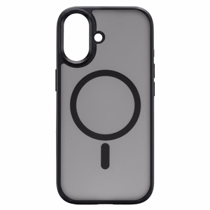Liavec Cloudy maciņš ar metāla kameras rāmi priekš Iphone 17 melns (kameras vadības poga)