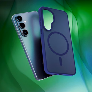 3mk Smoke MagCase zils – tālruņa vāciņš modelim Samsung Galaxy S26+