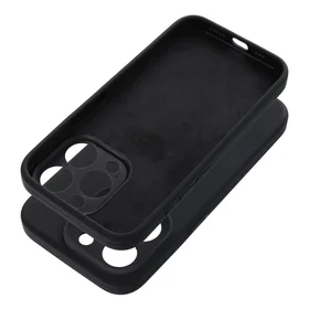 Viedtālruņa apvalks SILICONE 2mm IPHONE 15 Pro melns