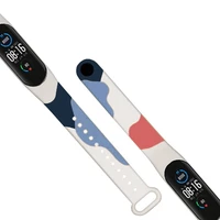 Moro siksniņa Xiaomi Mi Band 5 / 6 silikona pulksteņa siksniņa ar rakstu 10