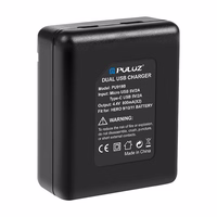 Divu slotu lādētājs Puluz PU919B GoPro Hero 9/10/11/12