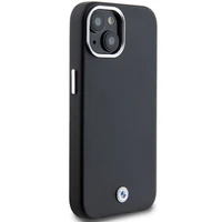 BMW Signature Wrapped Metal Magnētiskais viedtālruņa apvalks iPhone 15/14/13 - melns