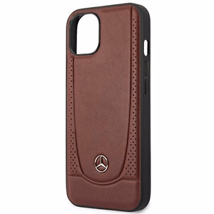 Mercedes ādas Urban Bengale maciņš iPhone 13 / 14 / 15 bordo