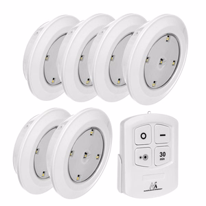 Maclean MCE165 – ar tālvadības pulti vadāms LED lampu komplekts, 6 gab., AAA baterijas