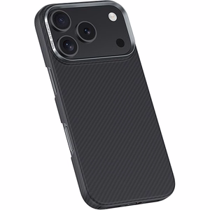 Melns Benks Magnetic Armor Air 600D kevlara vāciņš ar metāla rāmi (C.K.FL.AP.BK.A072), paredzēts iPhone 18 Pro / iPhone 17 Pro