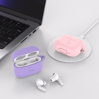 Tech-Protect silikona āķa apvalks Apple AirPods Pro 1 / 2 - bēšs