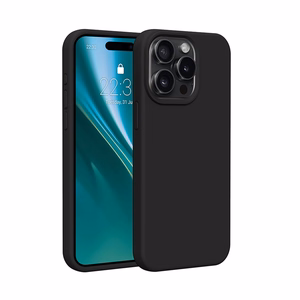Silikona apvalks Etteri - iPhone 15 Pro 6,1" melns