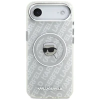 Karl Lagerfeld IML Karl Head Logo Magnētiskais iPhone Air apvalks - pelēks
