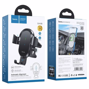 Wireless car phone holder Hoco 15 W air vent CA105 black