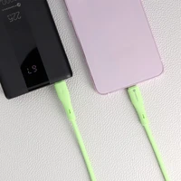 FORCELL F-ENERGY C344 kabelis Type C uz Type C QC4.0 PD 3A 60W Silikona 1 m zaļš