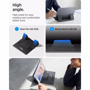 Spigen SlimFold LD201-S8 klēpjdatora statīvs, pelēks