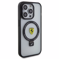 Ferrari FEHMP15LUSCAH iPhone 15 Pro 6.1" caurspīdīgs cietais apvalks ar gredzena statīvu 2023 kolekcija Magnētiskais