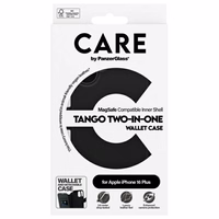 CARE by PanzerGlass Tango 2in1 maks Magnētiskais viedtālruņa apvalks iPhone 16 Plus - melns