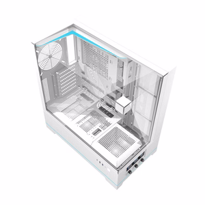 Darkflash DY450 datora korpuss bez ventilatoriem (balts)