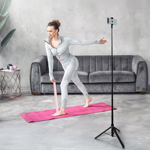 Wozinsky WRZP1 selfiju nūja ar automātiski izvelkamām kājām un statīva funkciju, 1.7 m - melna