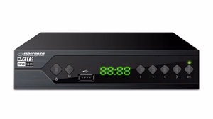 Esperanza EV107R – DVB-T2 H.265/HEVC digitālās virszemes televīzijas uztvērējs, melns