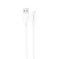 Dudao L4SL USB-A / Lightning kabelis 2A 1m - balts