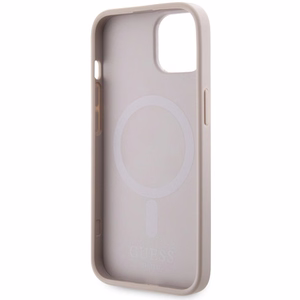 Guess GUHMP14MHGCFSEP iPhone 14 Plus 6.7" rozā/rozā cietais apvalks GCube Stripes MagSafe