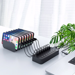 Orico CT2U3-16AB centrmezgls 16x USB-A 3.0 ar slēdžiem melns