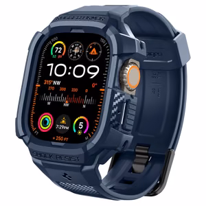 Spigen Rugged Armor Pro apvalks Apple Watch Ultra 1 / 2 (49mm) - jūras zila
