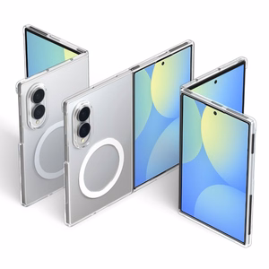 Spigen AirSkin MagFit MagSafe vāciņš Samsung Galaxy Z Fold 8, caurspīdīgs un balts