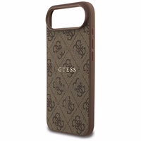 GUESS viedtālruņa apvalks IPHONE 17 Air, saderīgs ar MagSafe GUHMP17MG4GFRW (PU 4G Ring Classic Logo) brūns