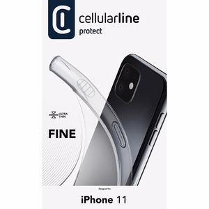 Cellularline Fine vāciņš ierīcei iPhone 11, caurspīdīgs