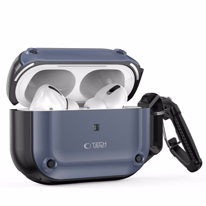Tech-Protect Rough Hook viedtālruņa apvalks ar karabīni Apple AirPods Pro 1 / 2 - zils
