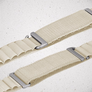 Mobilize neilona pulksteņa siksniņa - Alpine - titāna savienotājs - Apple 38/40/41mm - Starlight