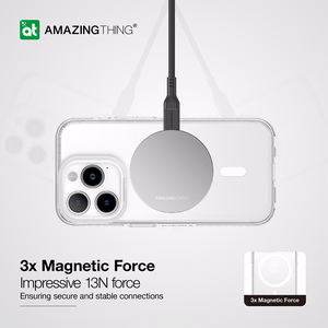 Amazing Thing Titan Pro Magnētiskais viedtālruņa apvalks 10FT IP156.7PTMCL Iphone 15 Pro Max caurspīdīgs