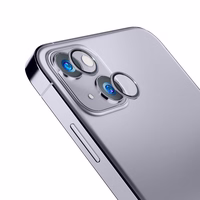 Kameras stikls iPhone 14 9H 3mk Lens Protection Pro sērijas objektīvam - violets