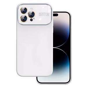 Мягкий силиконовый чехол с защитой объектива для iPhone 13 Pro белый