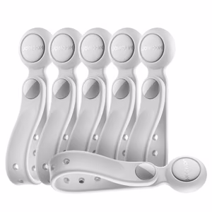 Joyroom JR-ZS422 Cable Organizer Silicone Headband with Magnet, Set of 6 - White