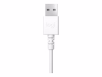 LOGI H390 USB austiņas baltas