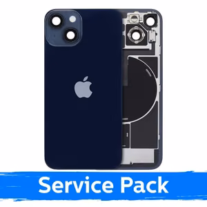 Aizmugurējais vāciņš, saderīgs ar Apple iPhone 14 / Pusnakts melns / (Service Pack)